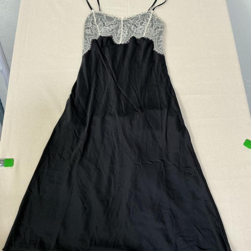 Elegant satin slip‎ dress